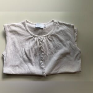 Little English Cream Cotton Sleeveless Top / Size 8 / VGUC